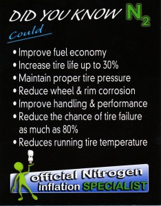Learn More About Nitrogen Tire Inflation Brochure